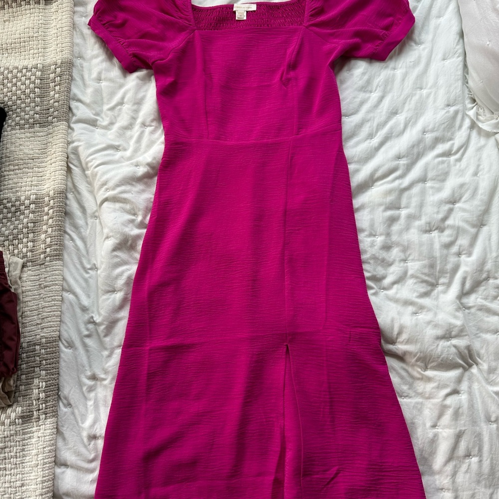 Elegant Magenta Dress